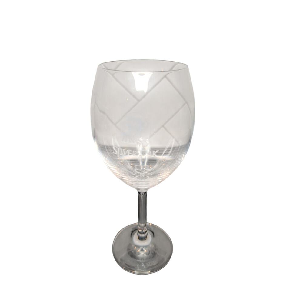 Silver Oak Wine Glass Etched Logo Cabernet Sauvignon Stemware Riedel